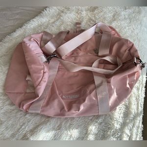 KITTENISH small pink duffel bag